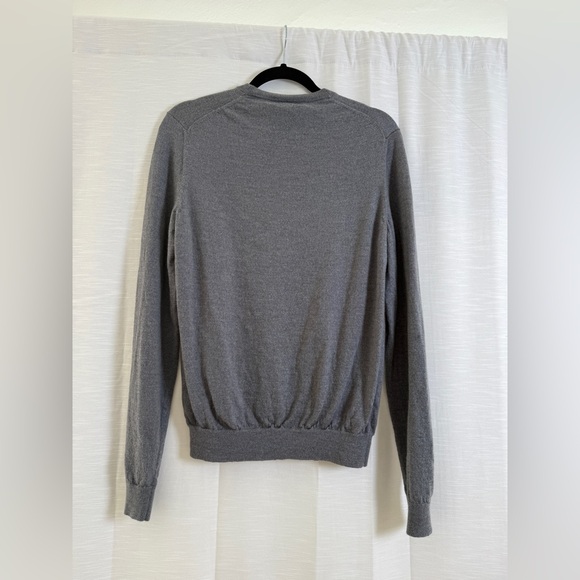 Bloomingdale’s Men’s Crewneck Sweater Charcoal Classic Gray Luxury Knit | Size M - Picture 5 of 7